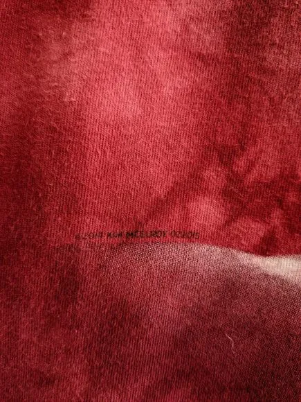 Men's Red T-Shirt Size Approx Small S Tie Dye Horse USA Flag Top Stars & Stripes - Picture 4 of 7